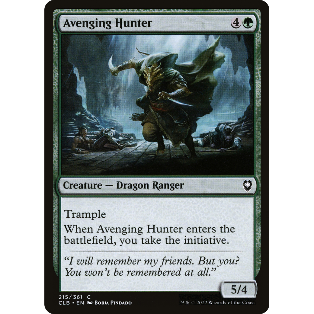 Avenging Hunter (CLB-215) - Commander Legends: Battle for Baldur's Gate Foil