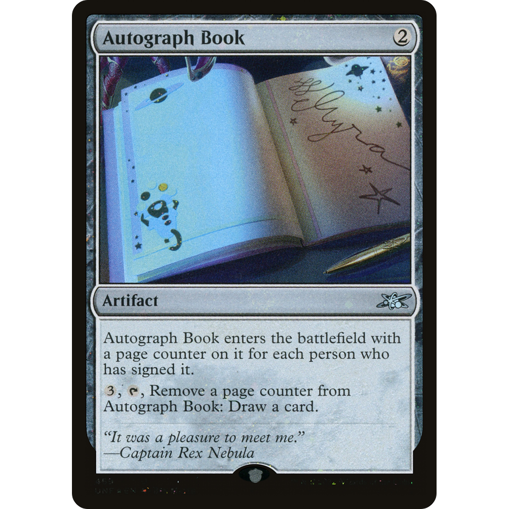 Autograph Book (Galaxy Foil) (UNF-469) - Unfinity Foil
