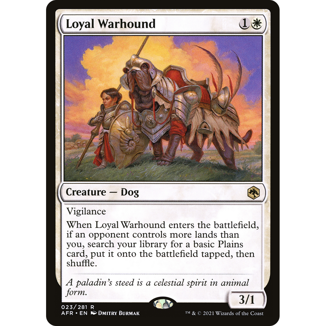Loyal Warhound (AFR-023) - Adventures in the Forgotten Realms Foil