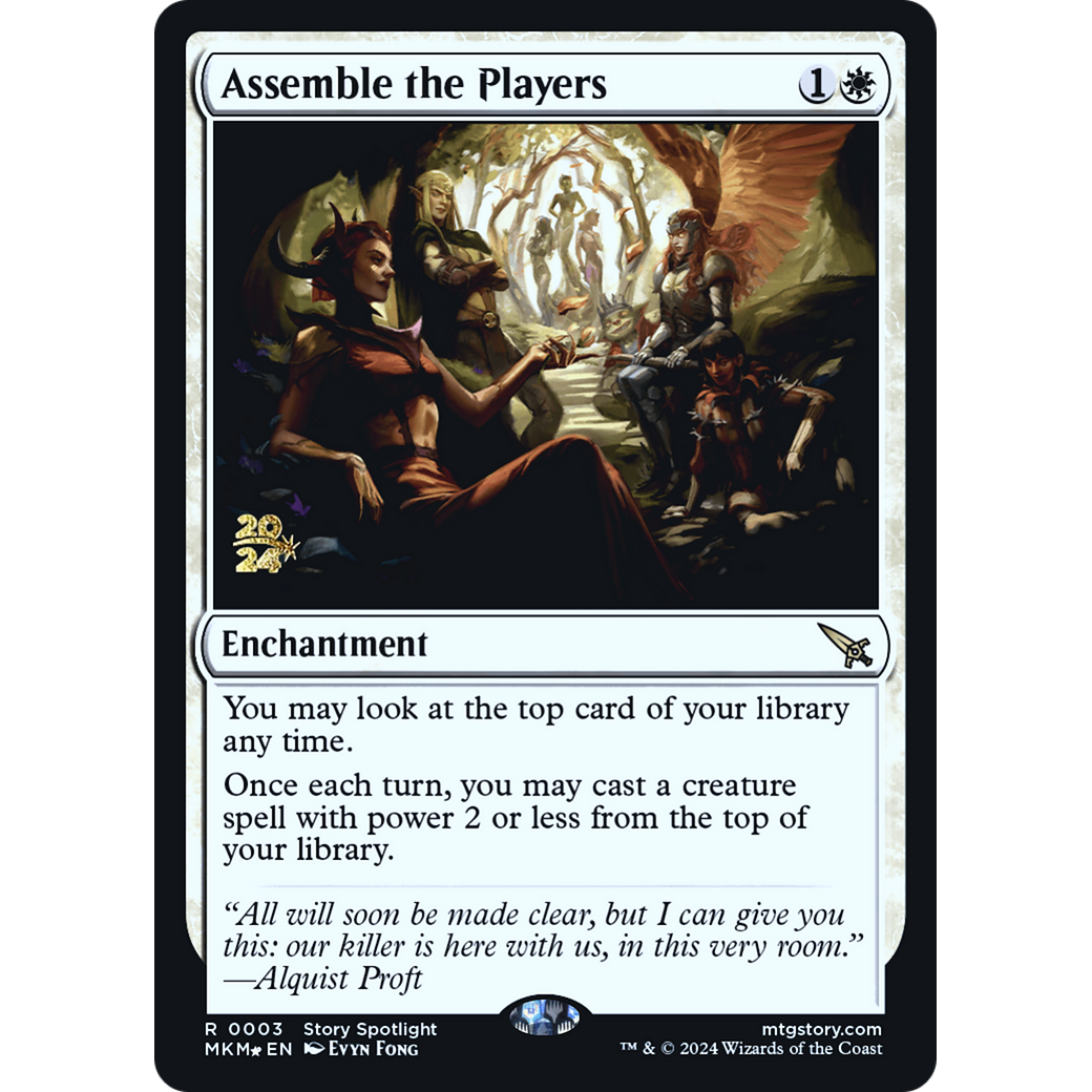 Assemble the Players (PRE-03S) - Murders at Karlov Manor Promos Foil