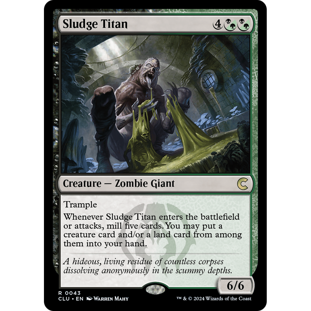 Sludge Titan (CLU-043) - Ravnica: Clue Edition