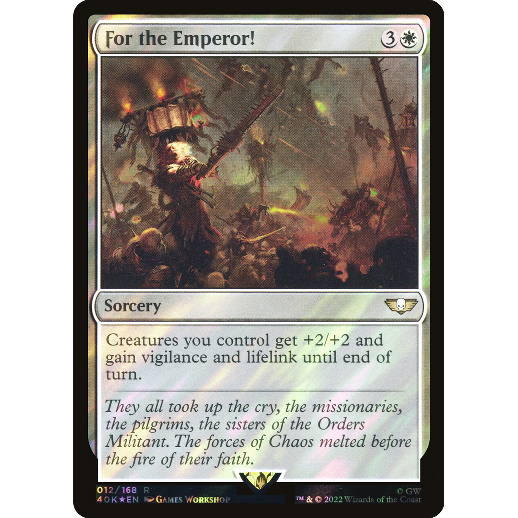 For the Emperor! (40K-012) - Warhammer 40,000 Commander Foil