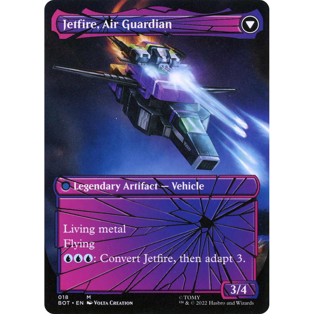 Jetfire, Ingenious Scientist (Shattered Glass) (BOT-018) - Transformers: (convertdfc, shatteredglass) (Borderless) Foil