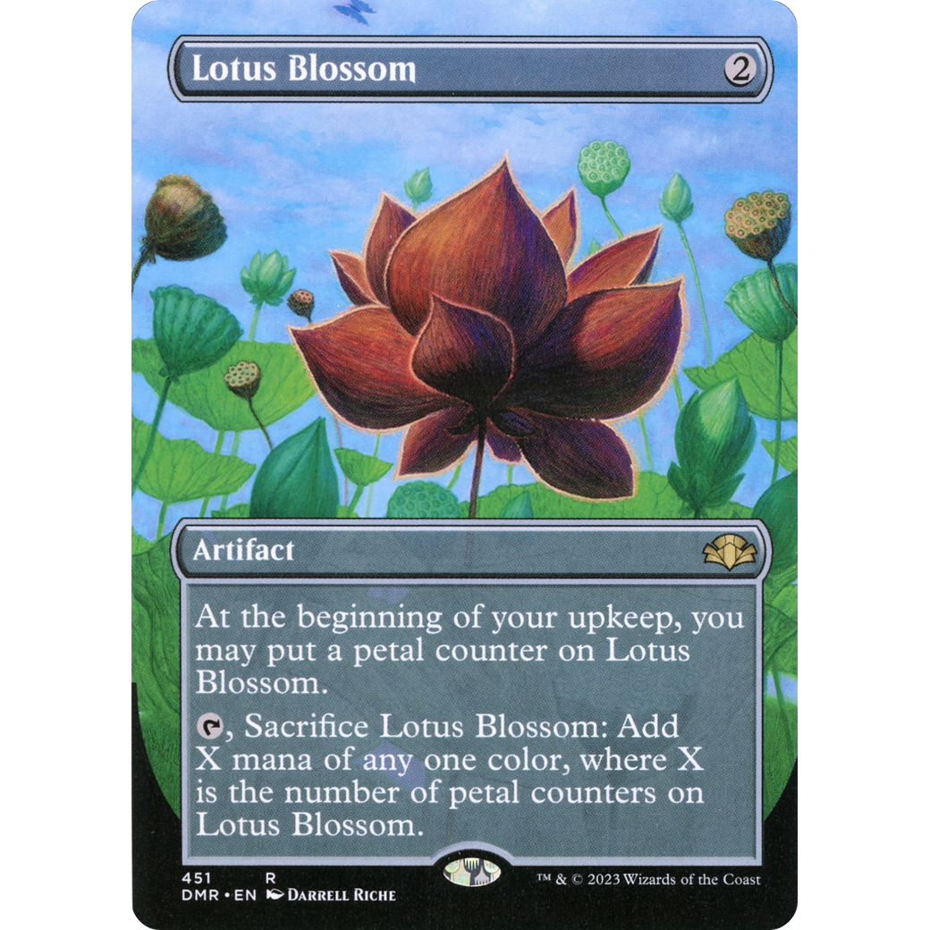 Lotus Blossom (Borderless) (DMR-451) - Dominaria Remastered (Borderless) Foil