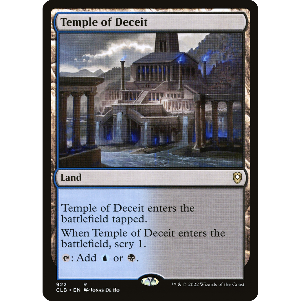 Temple of Deceit (CLB-922) - Commander Legends: Battle for Baldur's Gate
