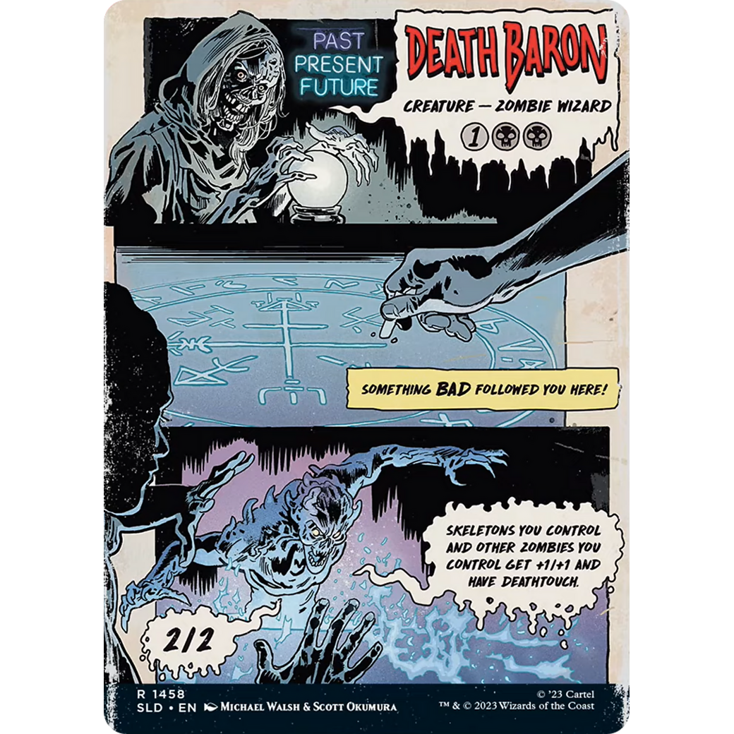 Death Baron (SLD-1458) - Secret Lair Drop: (Full Art) (Borderless)