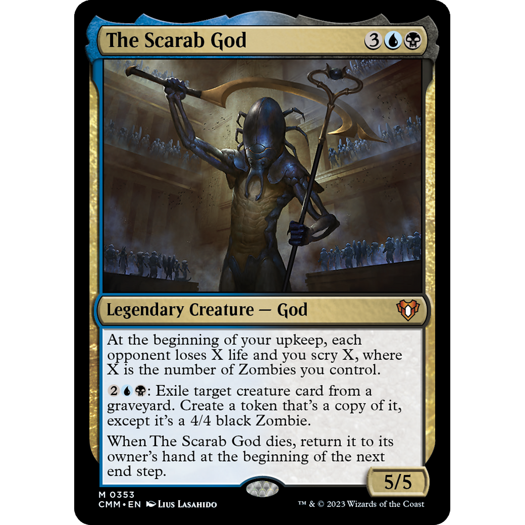 The Scarab God (CMM-353) - Commander Masters