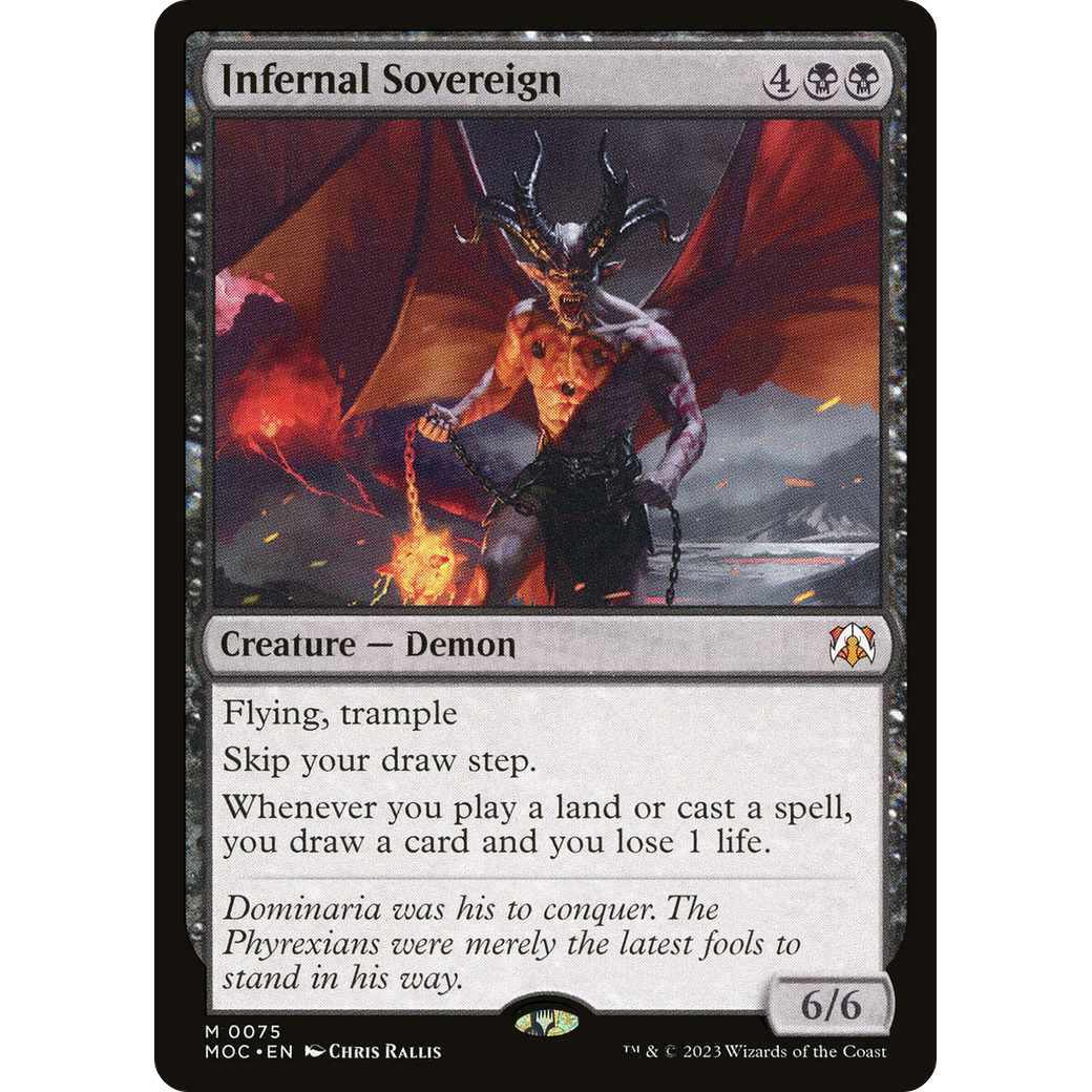 Infernal Sovereign (MOC-075) - March of the Machine Commander Foil