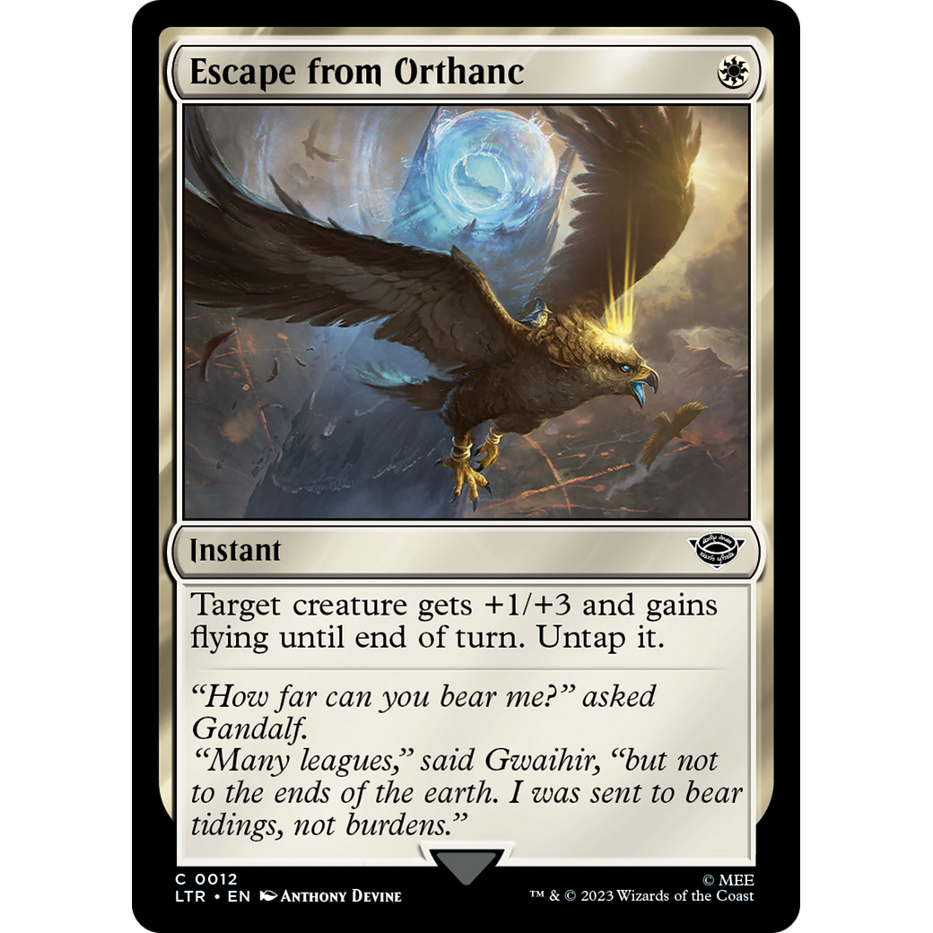 Escape from Orthanc (LTR-012) - The Lord of the Rings: Tales of Middle-earth Foil