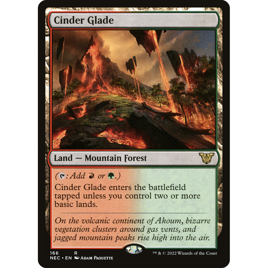 Cinder Glade (NEC-166) - Neon Dynasty Commander