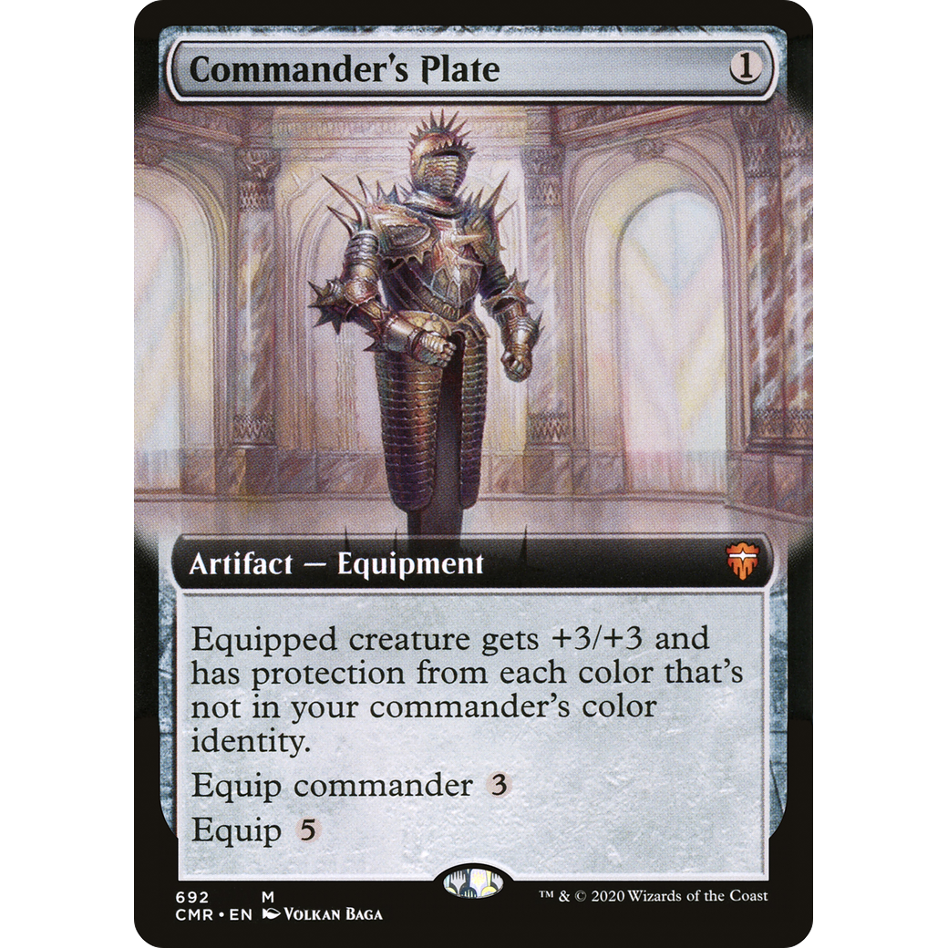 Commander's Plate (Extended Art) (CMR-692) - Commander Legends: (Extended Art)