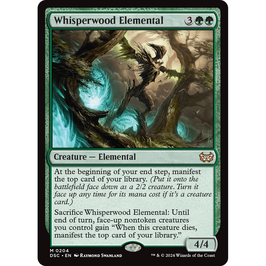 Whisperwood Elemental (DSC-204) - Duskmourn: House of Horror Commander