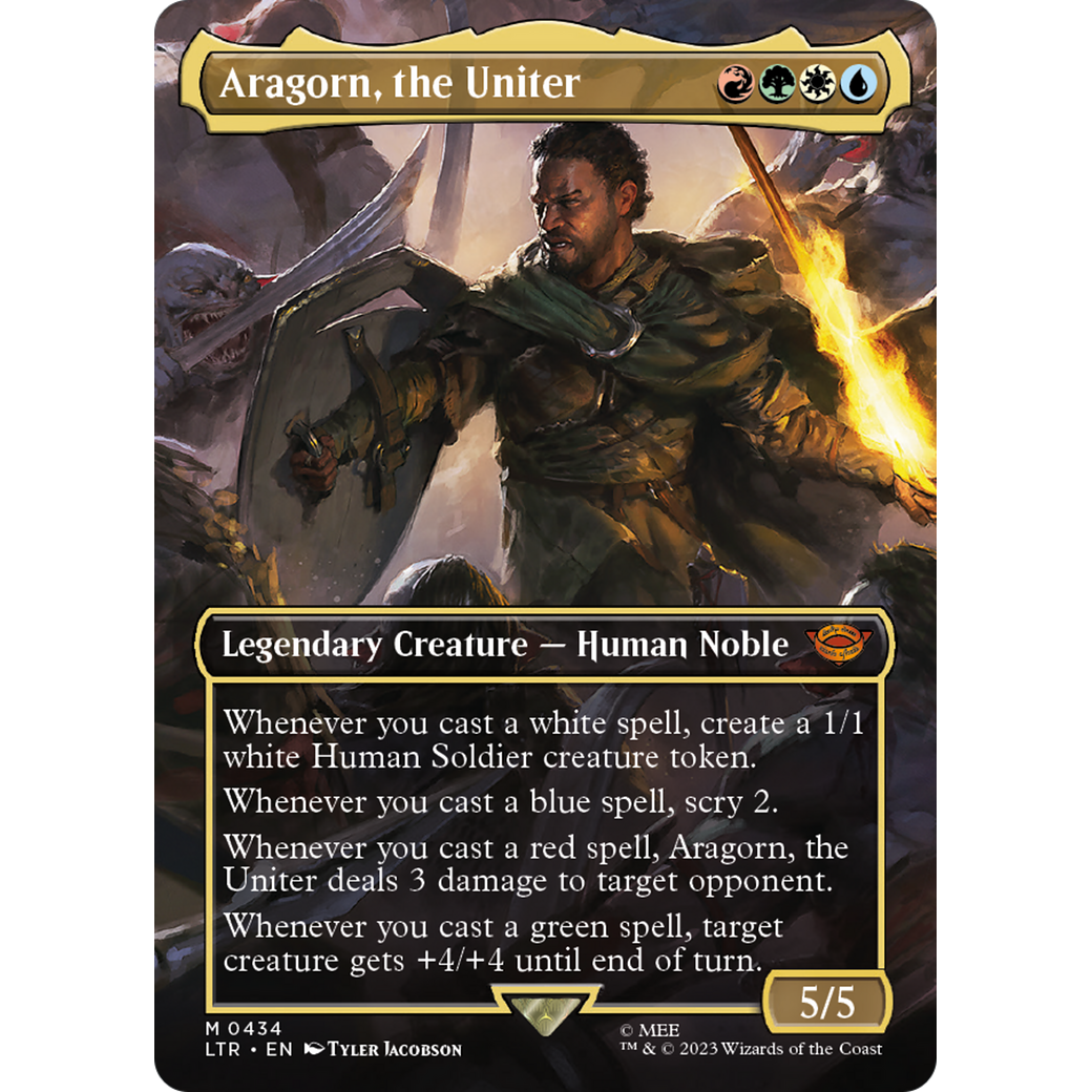 Aragorn, the Uniter (LTR-434) - The Lord of the Rings: Tales of Middle-earth (Borderless) Foil