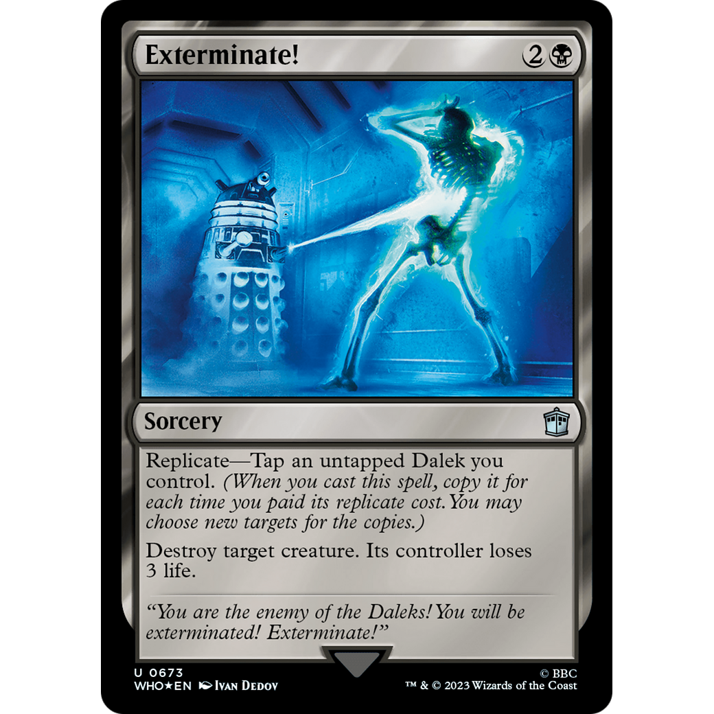 Exterminate! (Surge Foil) (WHO-673) - Doctor Who Foil