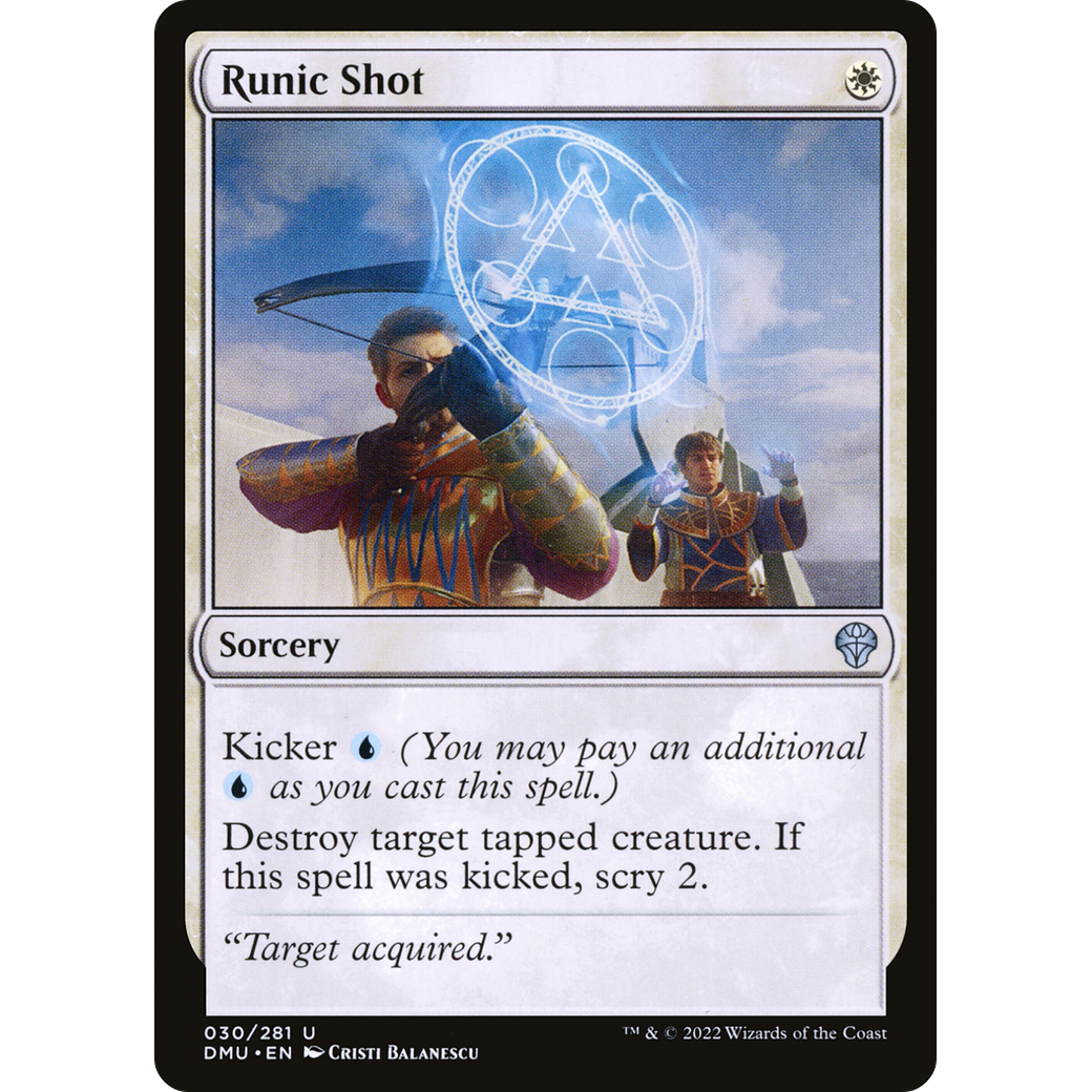 Runic Shot (DMU-030) - Dominaria United Foil