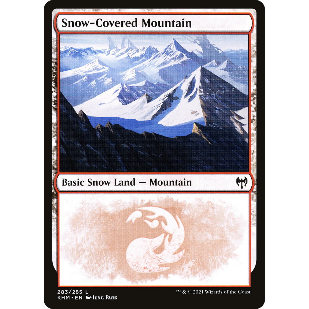 Snow-Covered Mountain (283) (KHM-283) - Kaldheim: (snow) Foil