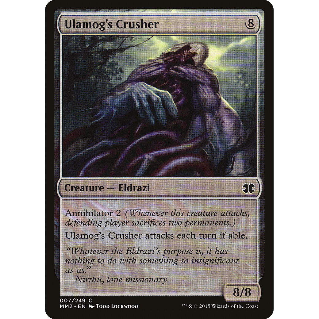 Ulamog's Crusher (MM2-007) - Modern Masters 2015 Foil