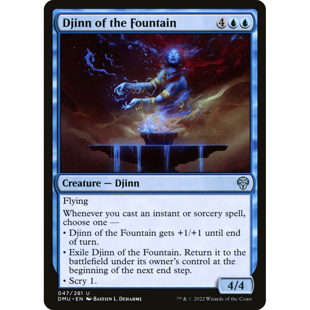 Djinn of the Fountain (DMU-047) - Dominaria United Foil