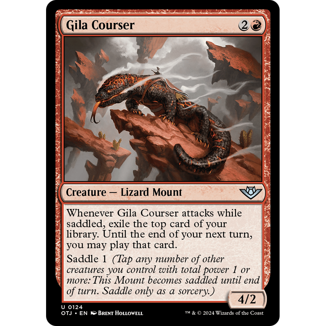 Gila Courser (OTJ-124) - Outlaws of Thunder Junction Foil