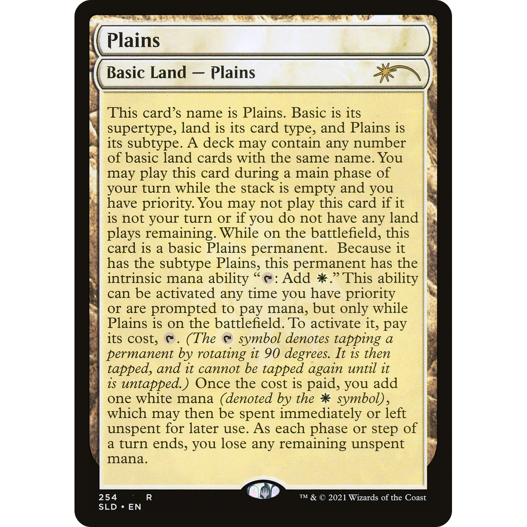 Plains (254) (Full-Text Lands) (SLD-254) - Secret Lair Drop