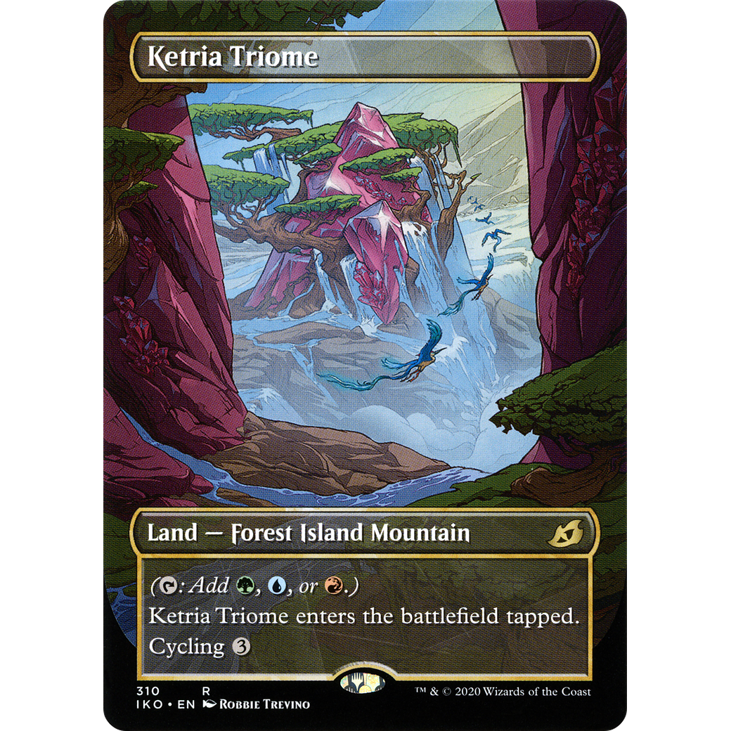 Ketria Triome (Showcase) (IKO-310) - Ikoria: Lair of Behemoths: (Showcase) (Borderless) Foil