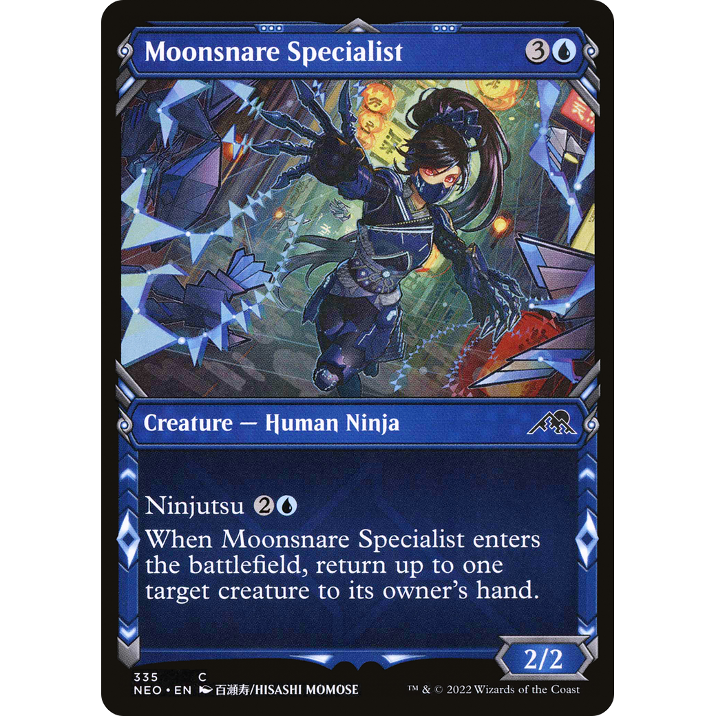 Moonsnare Specialist (NEO-335) - Kamigawa: Neon Dynasty: (Showcase)