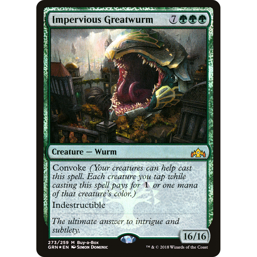 Impervious Greatwurm (BABP-273) - Guilds of Ravnica Foil