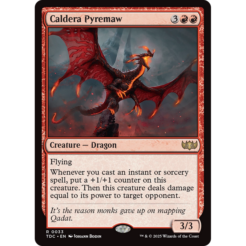 Caldera Pyremaw (TDC-033) - Commander: Tarkir: Dragonstorm