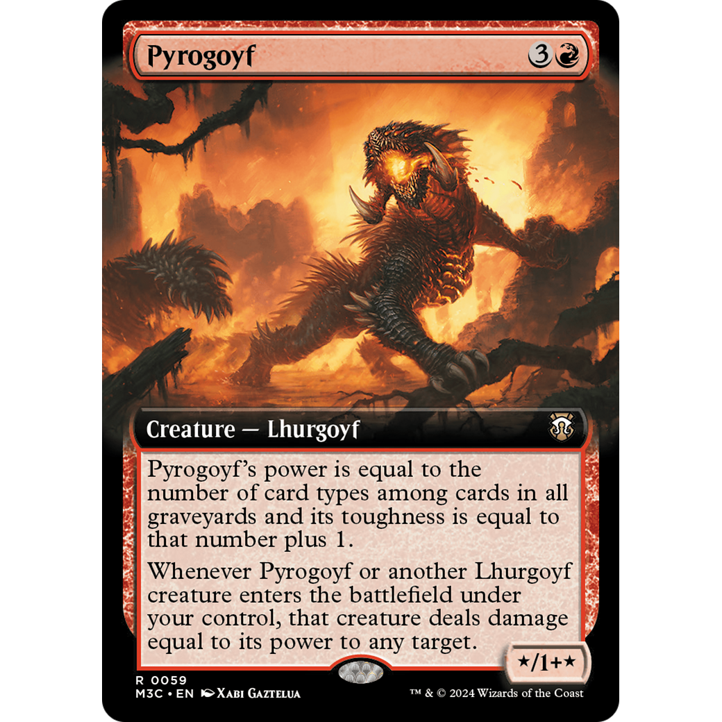 Pyrogoyf (M3C-059) - Modern Horizons 3 Commander: (Extended Art) Foil