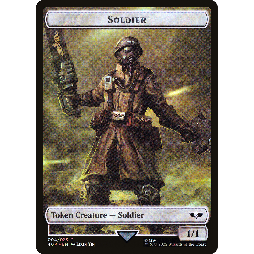 Soldier (T40K-04★) - Warhammer 40,000 Tokens Foil