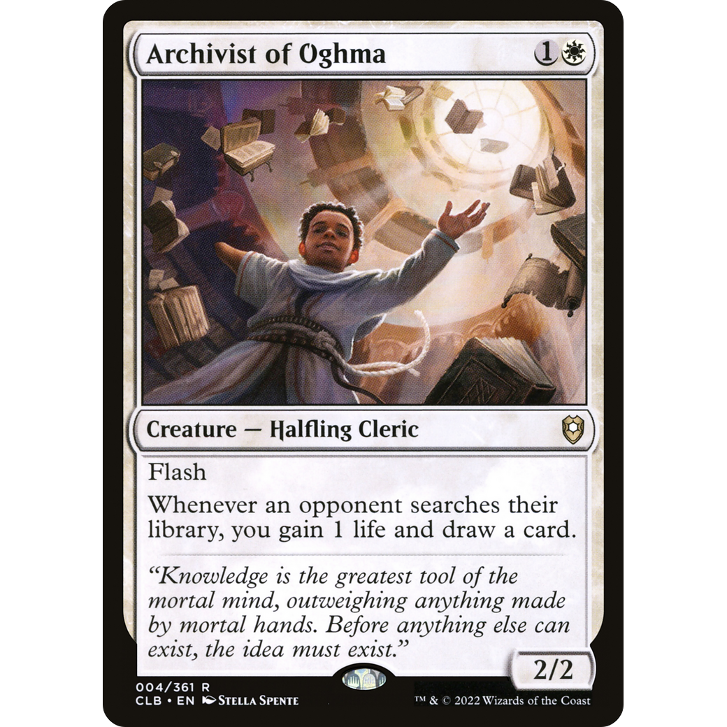 Archivist of Oghma (CLB-004) - Commander Legends: Battle for Baldur's Gate Foil