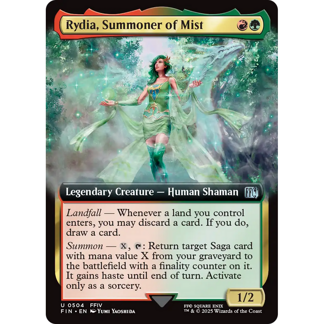 Rydia, Summoner of Mist (FIN-504) - FINAL FANTASY: (Extended Art) Foil