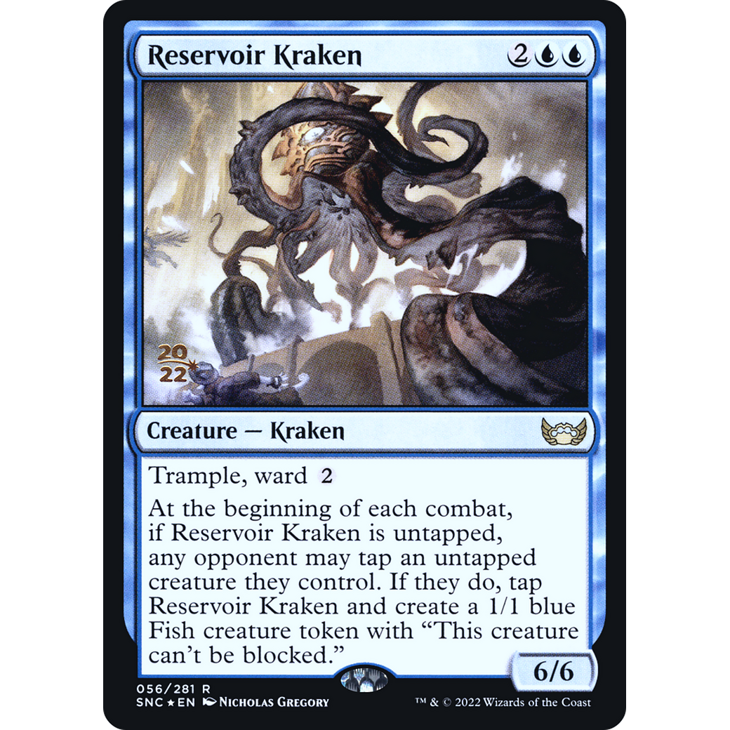 Reservoir Kraken (PRE-056) - Streets of New Capenna Promos Foil