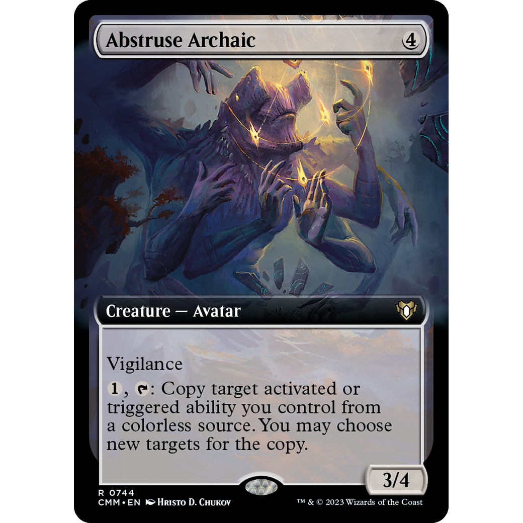 Abstruse Archaic (CMM-744) - Commander Masters: (Extended Art) Foil
