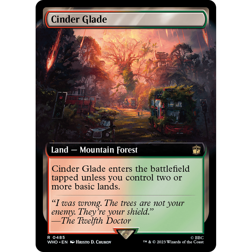 Cinder Glade (Extended Art) (WHO-485) - Doctor Who: (Extended Art) Foil