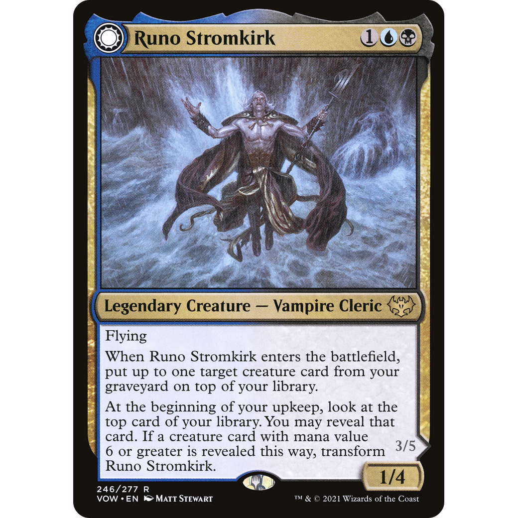 Runo Stromkirk (VOW-246) - Innistrad: Crimson Vow: (Double Faced Transform)