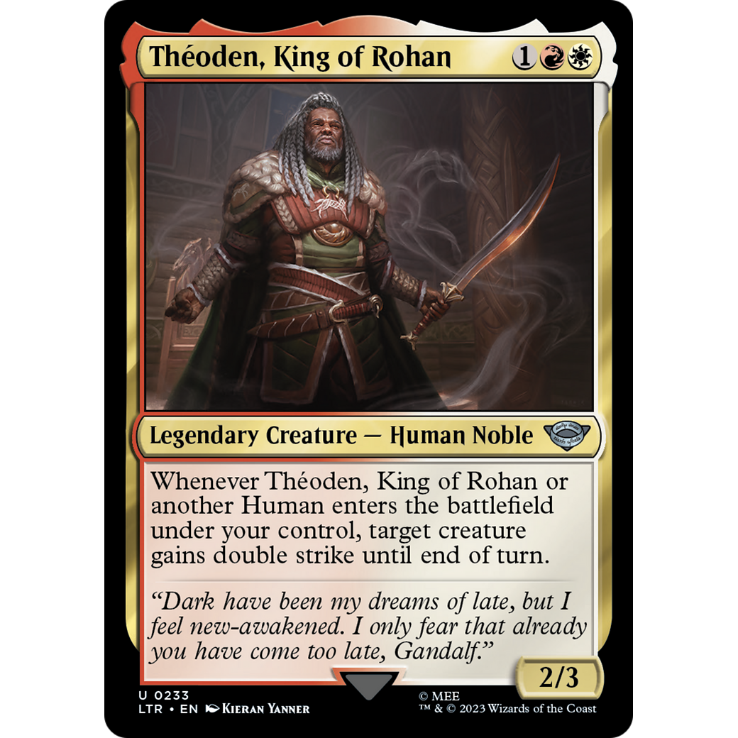 Théoden, King of Rohan (LTR-233) - The Lord of the Rings: Tales of Middle-earth Foil