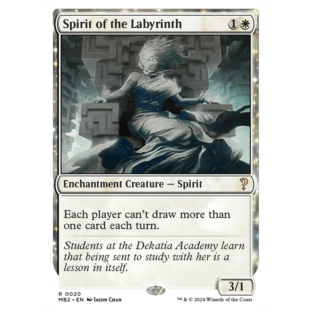 Spirit of the Labyrinth (White Border) (MB2-020) - Mystery Booster 2: (enchantment)
