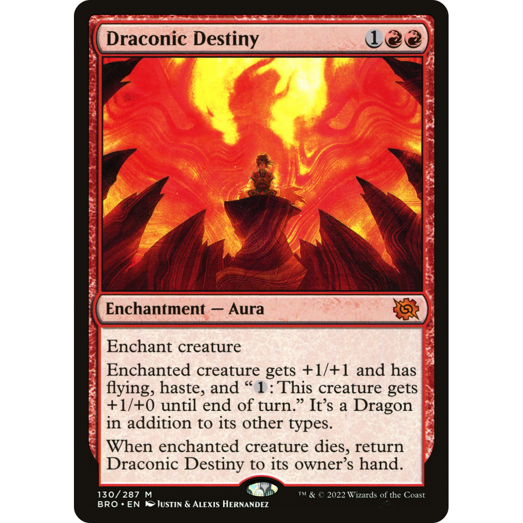 Draconic Destiny (BRO-130) - The Brothers' War Foil