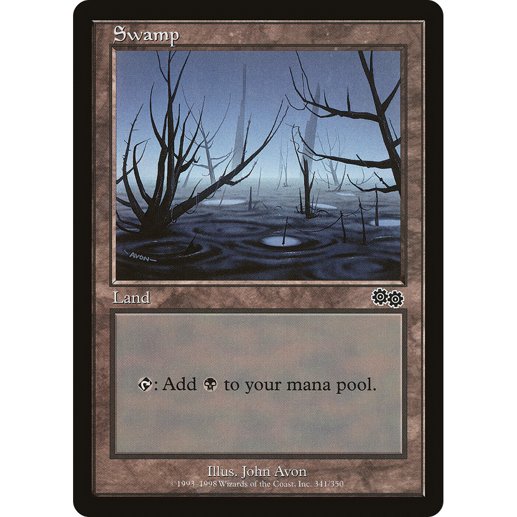 Swamp (341) (USG-341) - Urza's Saga