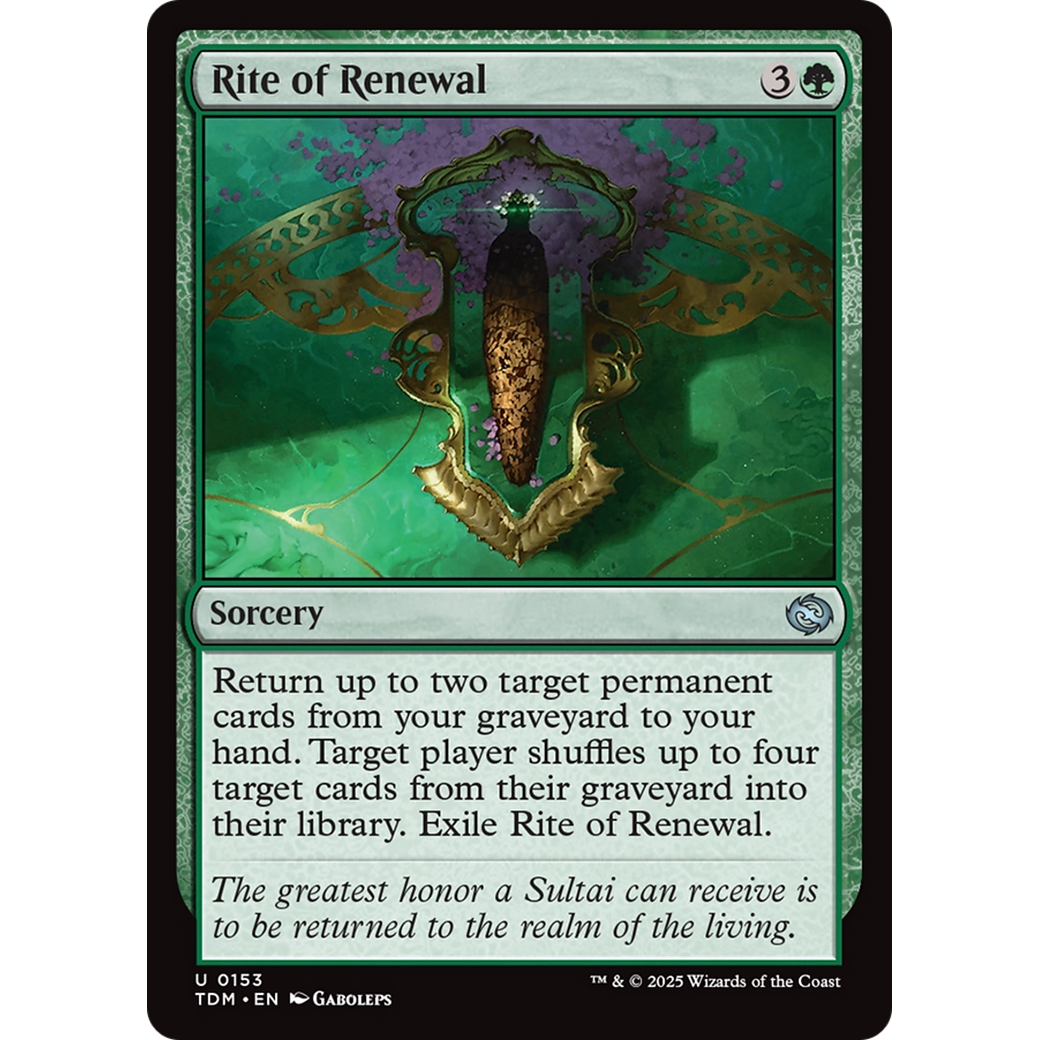 Rite of Renewal (TDM-153) - Tarkir: Dragonstorm