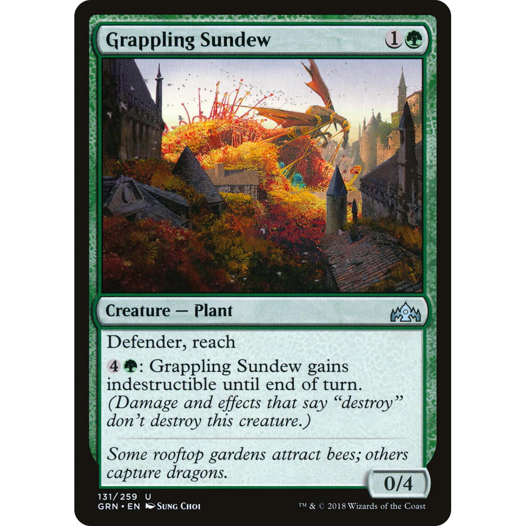 Grappling Sundew (GRN-131) - Guilds of Ravnica Foil