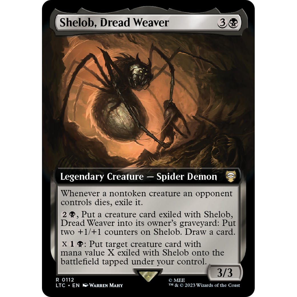 Shelob, Dread Weaver (Extended Art) (LTC-112) - Tales of Middle-earth Commander: (Extended Art) Foil