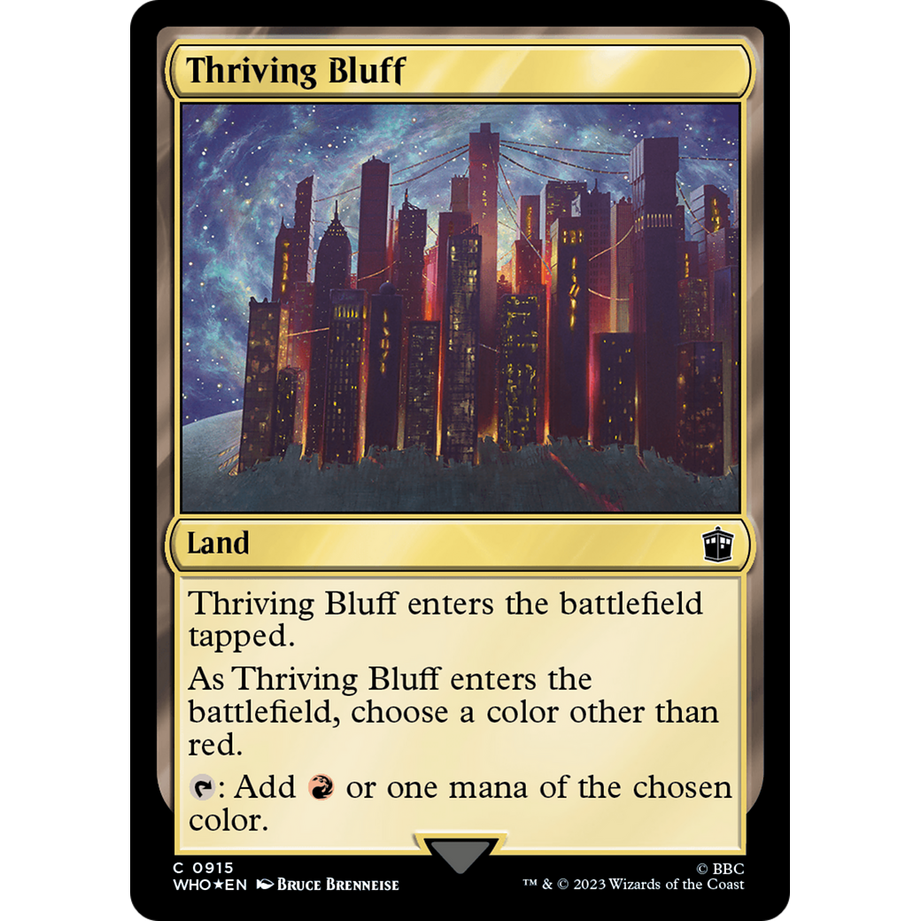Thriving Bluff (Surge Foil) (WHO-915) - Doctor Who Foil