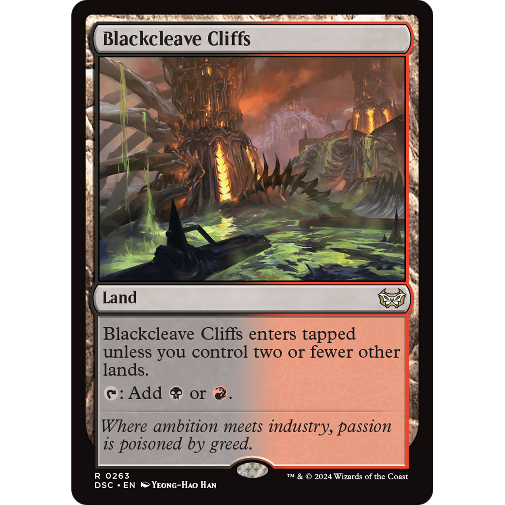 Blackcleave Cliffs (DSC-263) - Duskmourn: House of Horror Commander
