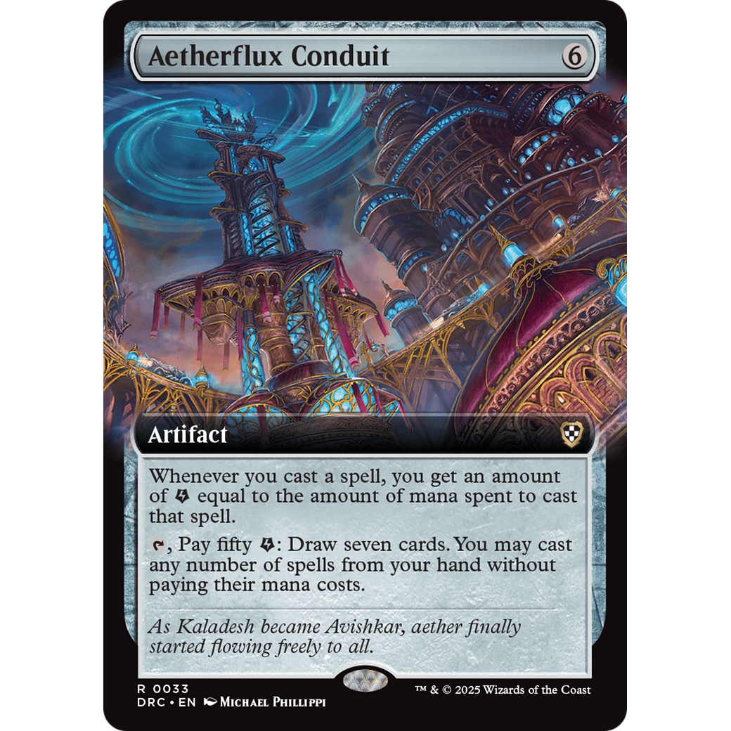 Aetherflux Conduit (DRC-033) - Commander: Aetherdrift: (Extended Art)