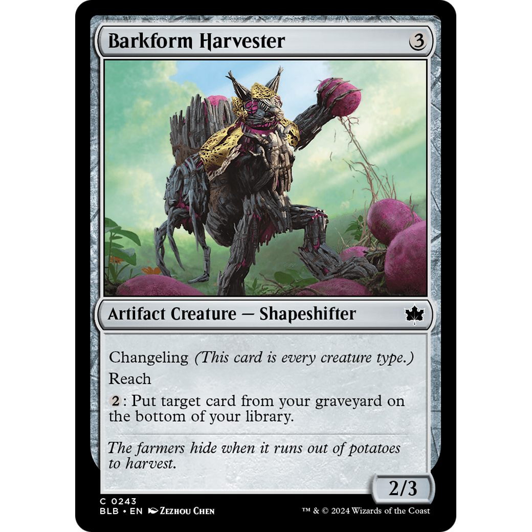 Barkform Harvester (BLB-243) - Bloomburrow