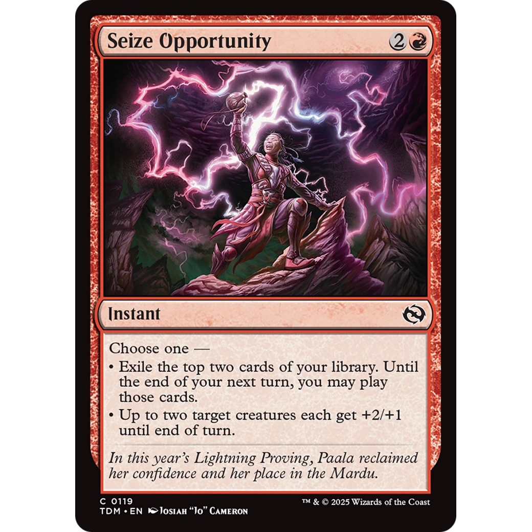Seize Opportunity (TDM-119) - Tarkir: Dragonstorm