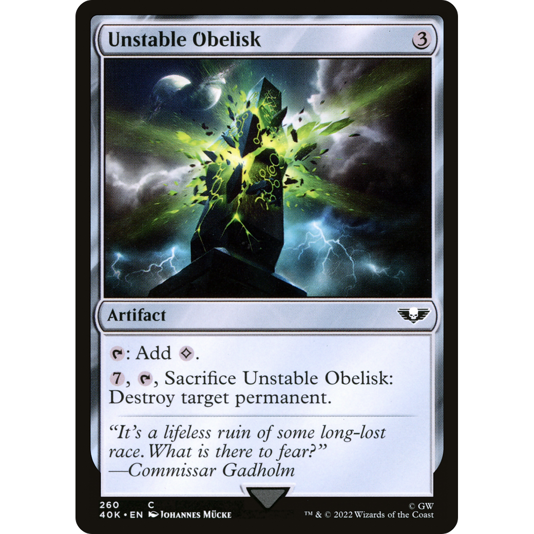 Unstable Obelisk (40K-260) - Warhammer 40,000 Commander