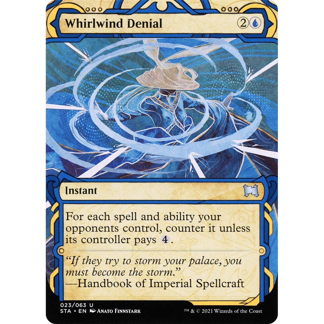 Whirlwind Denial (STA-023) - Strixhaven Mystical Archive: (Showcase) (Borderless)